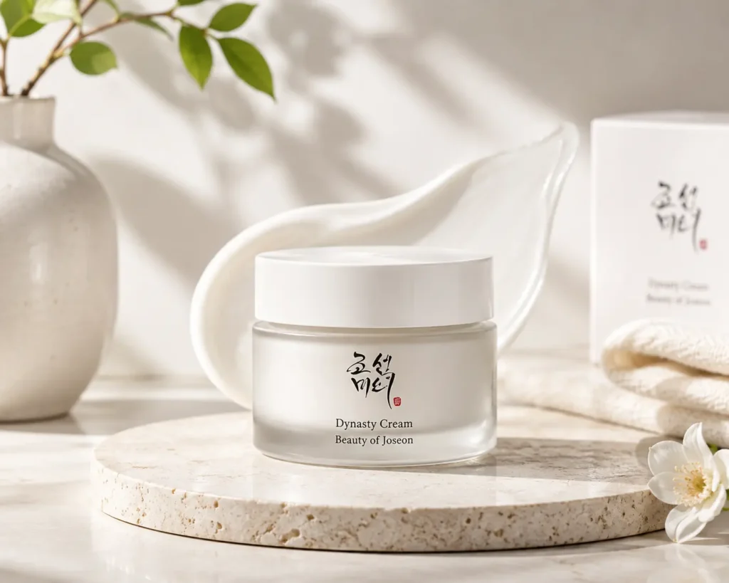 Beauty of Joseon Dynasty Cream, a Korean moisturizer for dry skin with a rich, hydrating cream texture