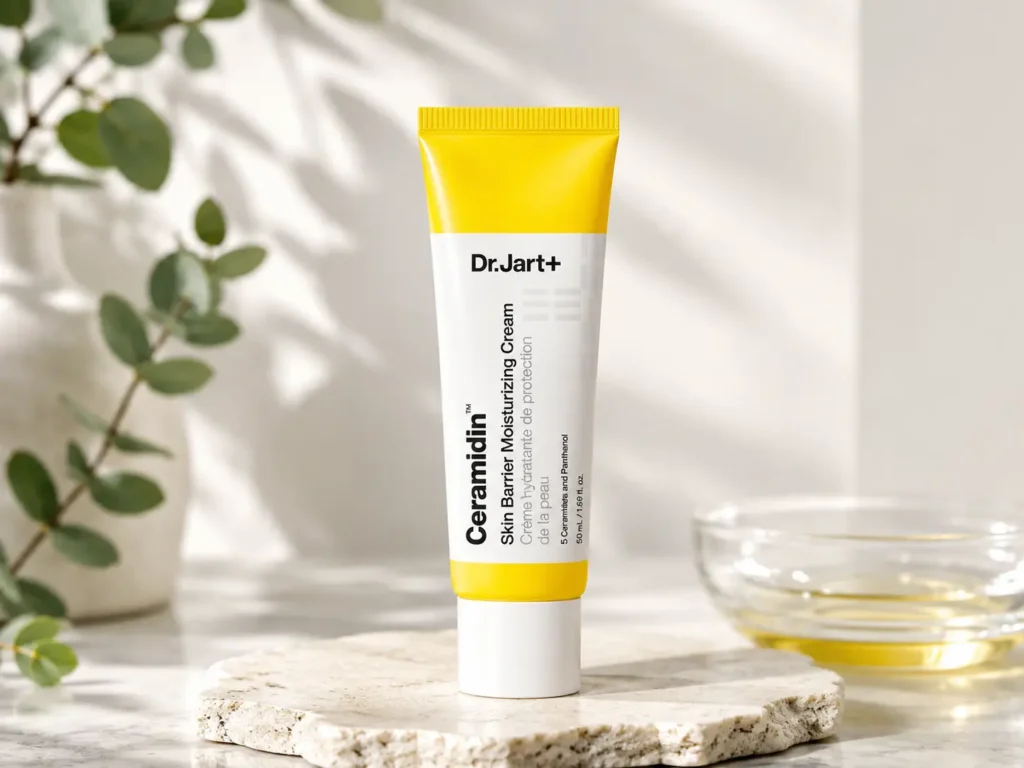 Dr.Jart+ Ceramidin Skin Barrier Moisturizing Cream, a Korean moisturizer for dry skin with ceramides