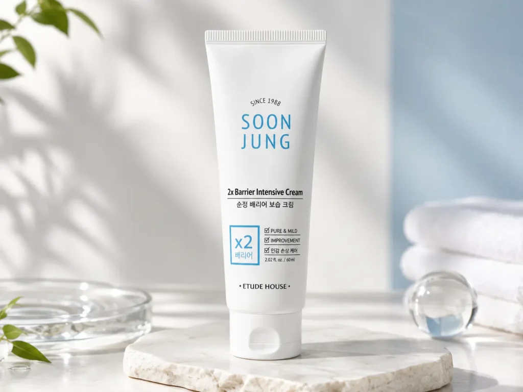 Soon Jung 2x Barrier Intensive Cream, a Korean moisturizer for dry skin supporting skin barrier repair